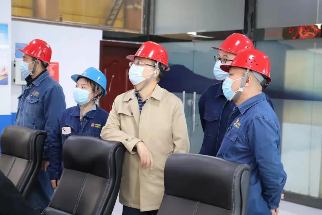 王紅章一行到公司調研指導鐵前系統工作