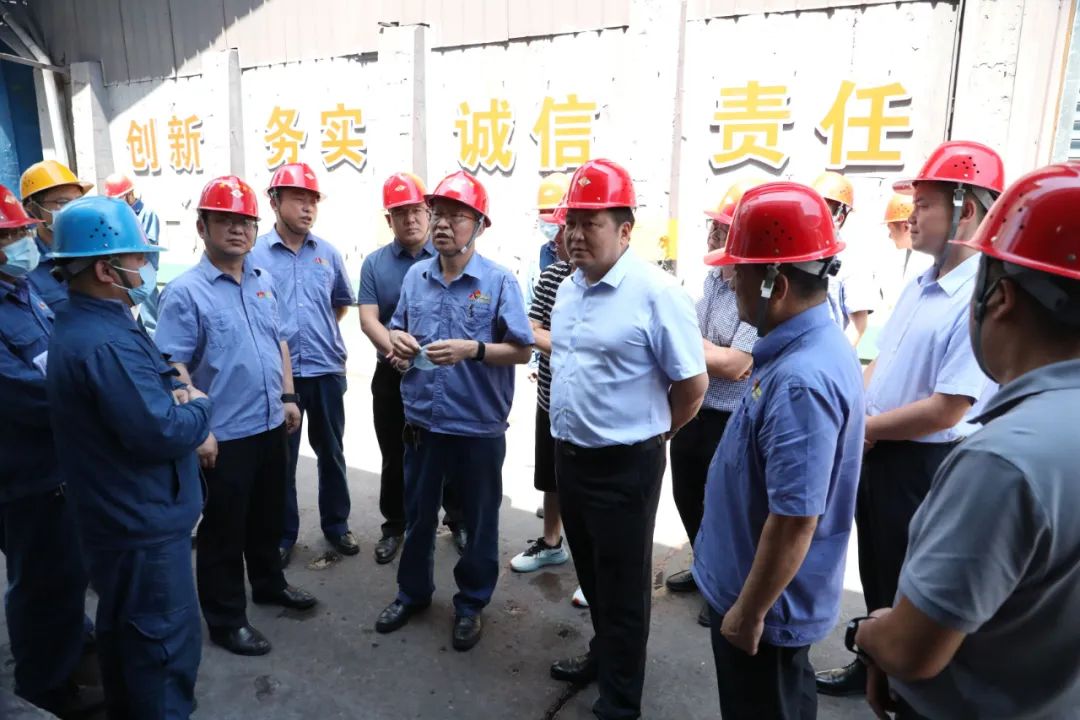 安康市白河縣委常委、宣傳部部長、白河縣廢棄硫鐵礦污染治理工作專班組長、辦公室主任李軍幫一行到公司參觀調研